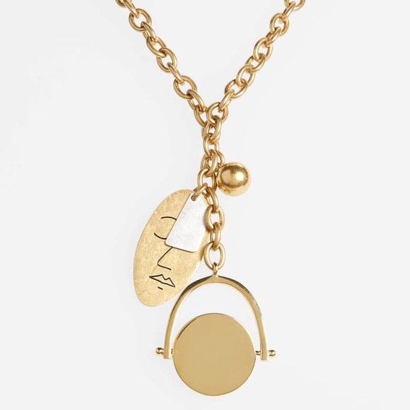 Madewell Jewelry - NWOT Madewell face it charm lariat necklace